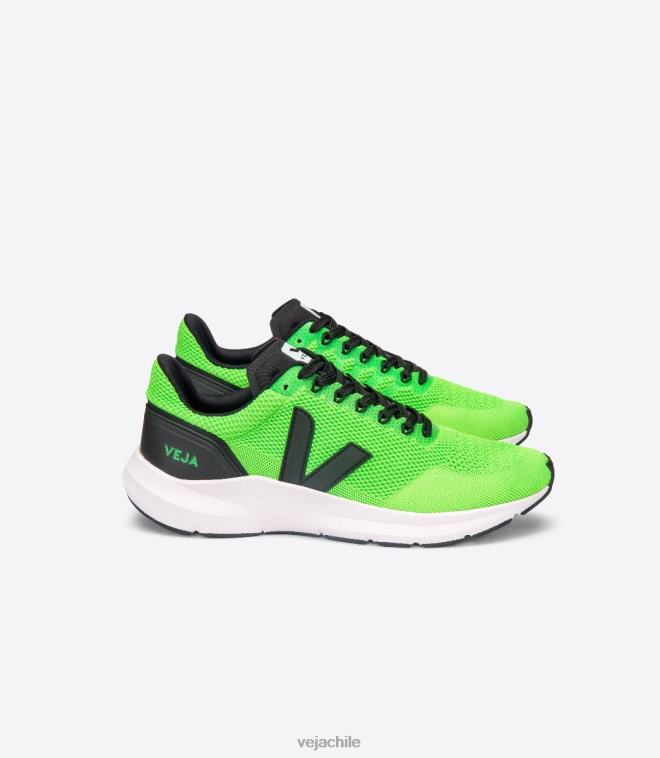 Veja hombres marlin v-knit vert negro fluo PDFXH206 zapatos