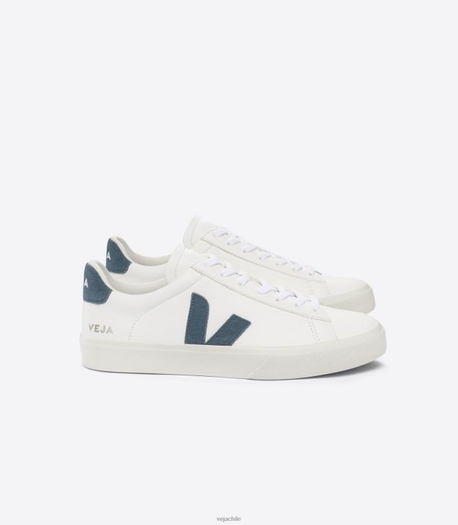 Veja hombres campo cuero sin cromo blanco california PDFXH7 zapatos