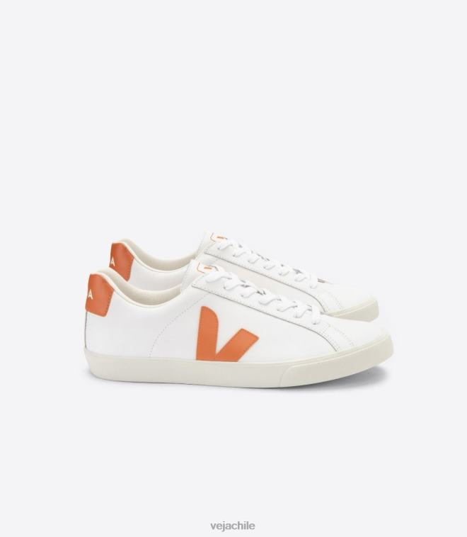 Veja hombres calabaza cuero esplar blanco PDFXH93 zapatos