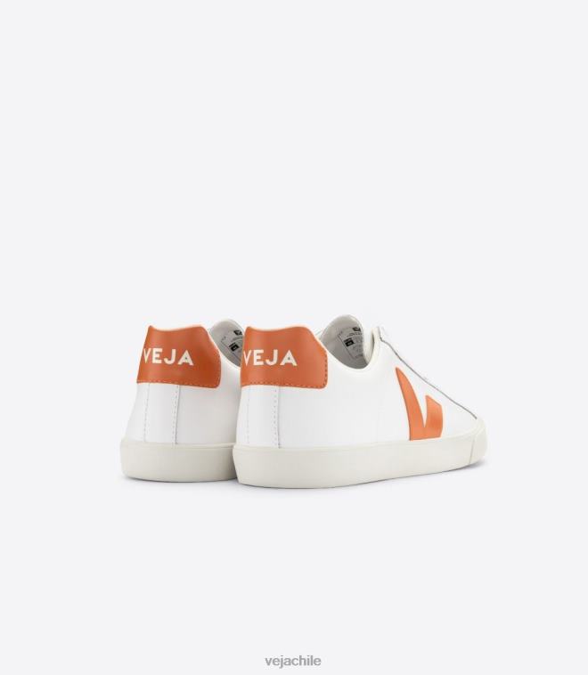 Veja hombres calabaza cuero esplar blanco PDFXH93 zapatos