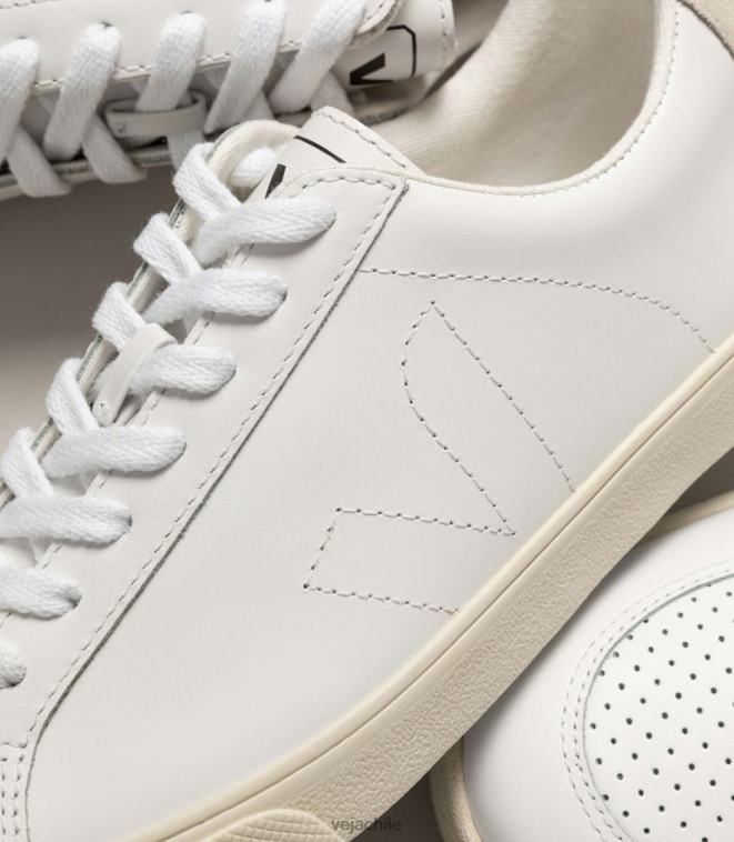 Veja hombres cuero esplar blanco PDFXH89 zapatos