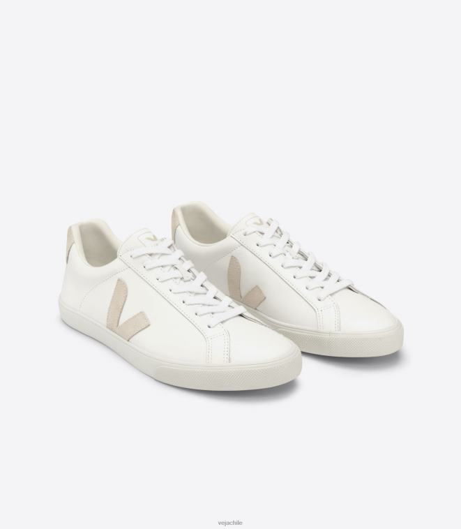 Veja hombres cuero esplar blanco sable PDFXH90 zapatos