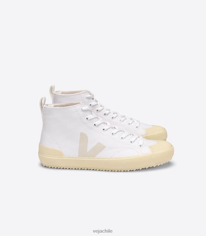 Veja hombres nova ht lona suela mantequilla blanca PDFXH159 zapatos