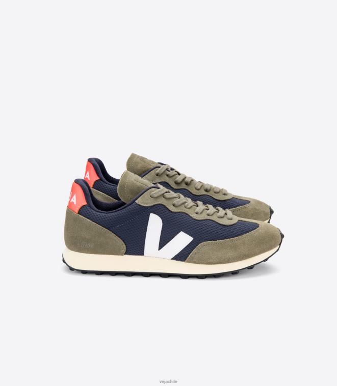 Veja hombres rio branco alveomesh nautico blanco naranja fluo PDFXH99 zapatos