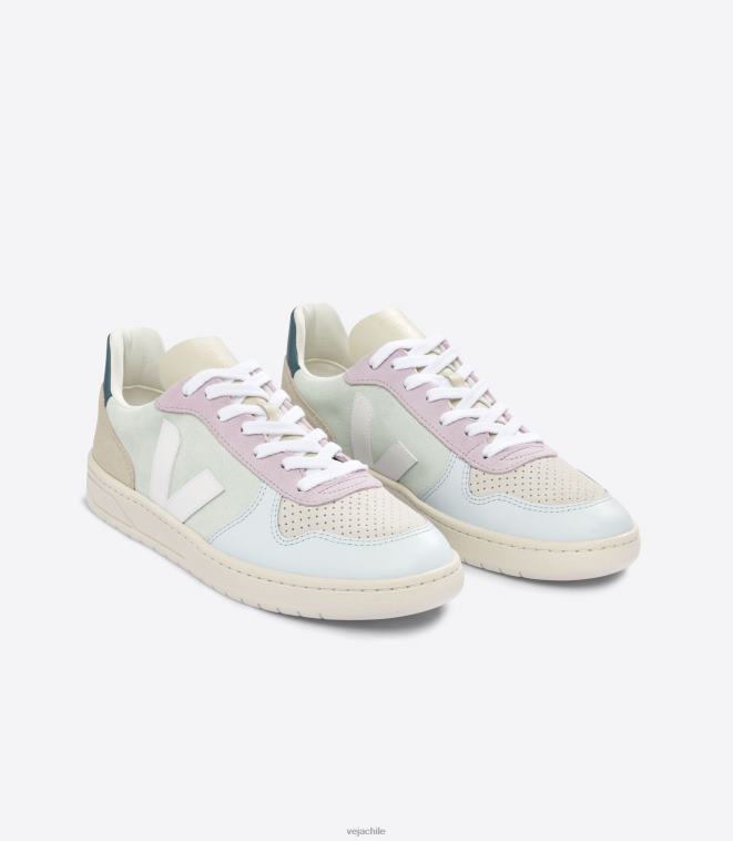 Veja hombres v-10 ante jade blanco multico PDFXH53 zapatos