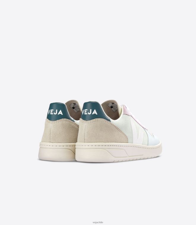 Veja hombres v-10 ante jade blanco multico PDFXH53 zapatos