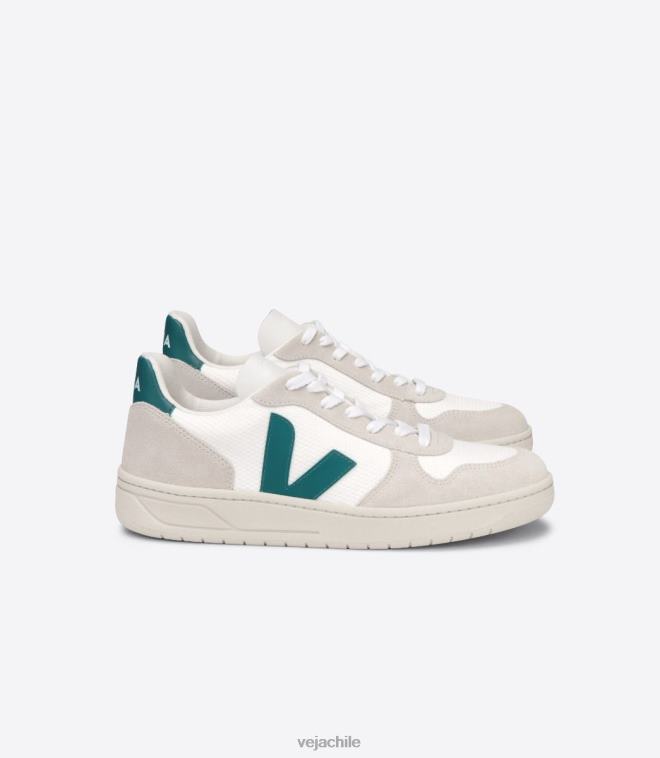 Veja hombres v-10 b-mesh blanco bretaña PDFXH58 zapatos