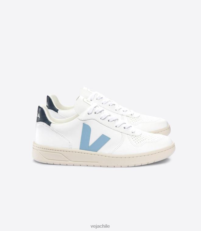 Veja hombres v-10 cwl acero blanco nautico PDFXH55 zapatos