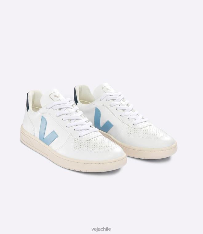 Veja hombres v-10 cwl acero blanco nautico PDFXH55 zapatos