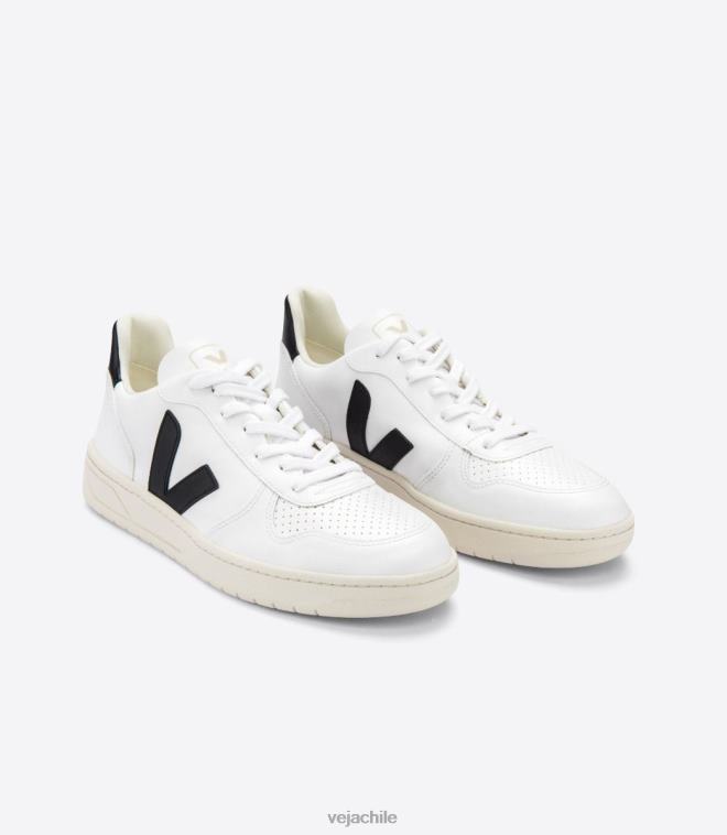 Veja hombres v-10 cwl blanco negro PDFXH43 zapatos