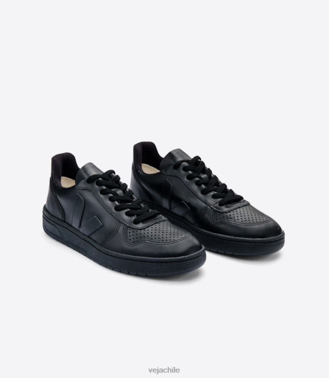 Veja hombres v-10 cwl negro suela negra PDFXH65 zapatos