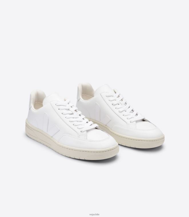 Veja hombres v-12 cuero blanco PDFXH33 zapatos