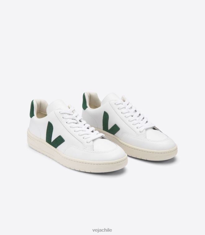 Veja hombres v-12 cuero blanco chipre PDFXH31 zapatos