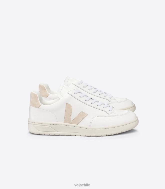 Veja hombres v-12 cuero blanco sable PDFXH25 zapatos