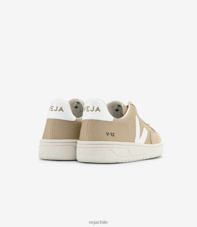 Veja hombres v-12 vegano alveomesh duna blanco PDFXH29 zapatos