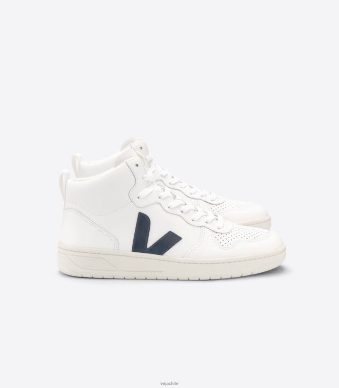 Veja hombres v-15 cuero blanco nautico PDFXH87 zapatos