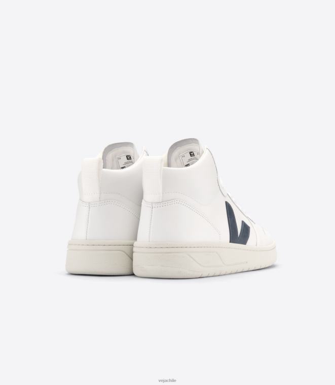 Veja hombres v-15 cuero blanco nautico PDFXH87 zapatos