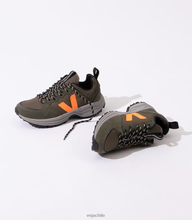 Veja hombres venturi ripstop kaki naranja neón PDFXH166 zapatos