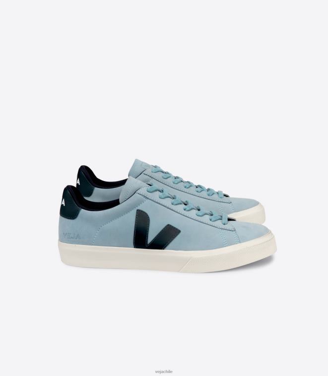 Veja mujer campo nubuck acero náutico PDFXH224 zapatos