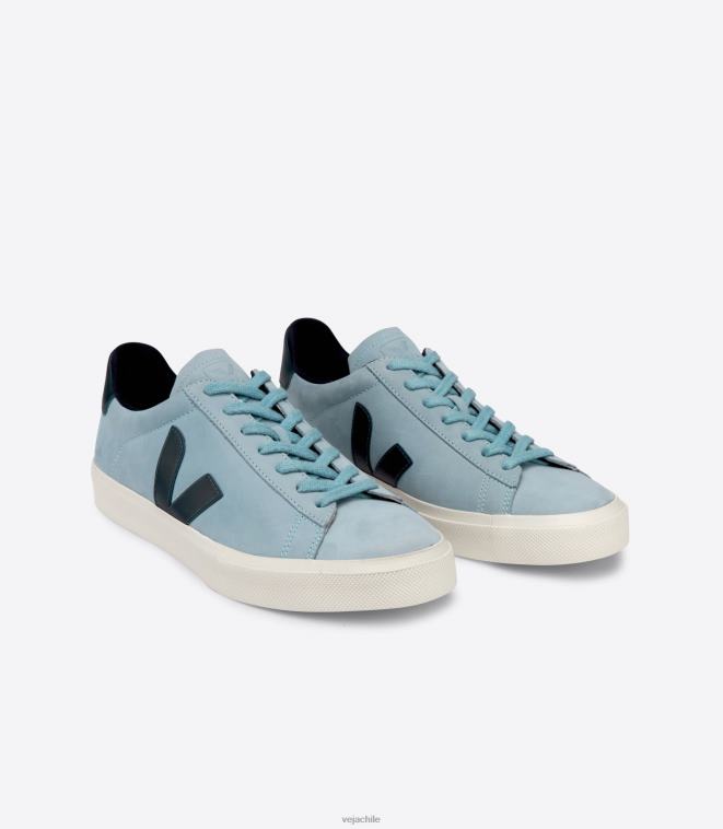 Veja mujer campo nubuck acero náutico PDFXH224 zapatos