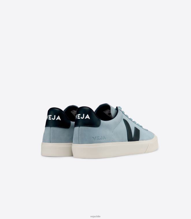 Veja mujer campo nubuck acero náutico PDFXH224 zapatos