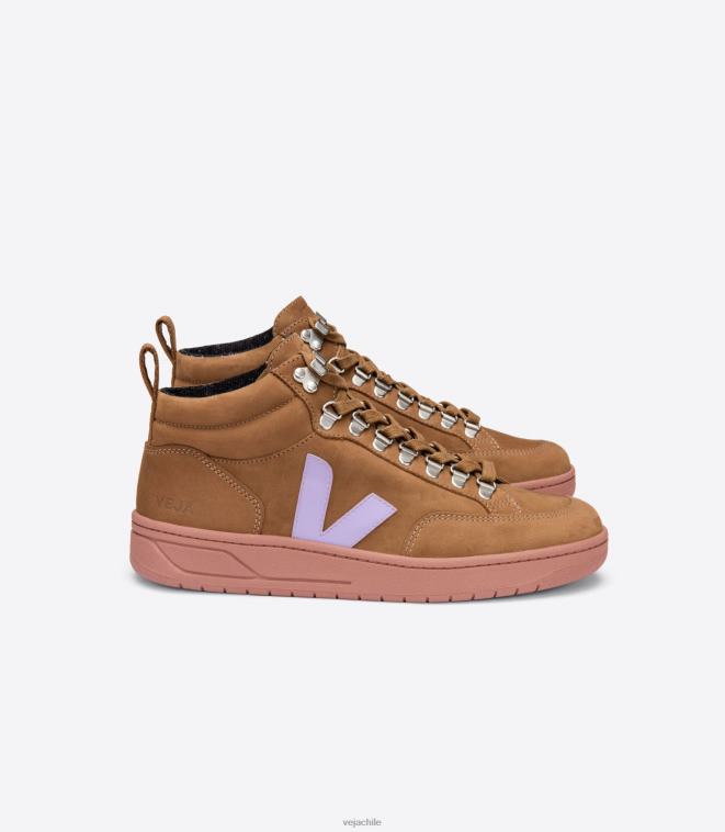 Veja mujer roraima nubuck marrón lavanda PDFXH252 zapatos