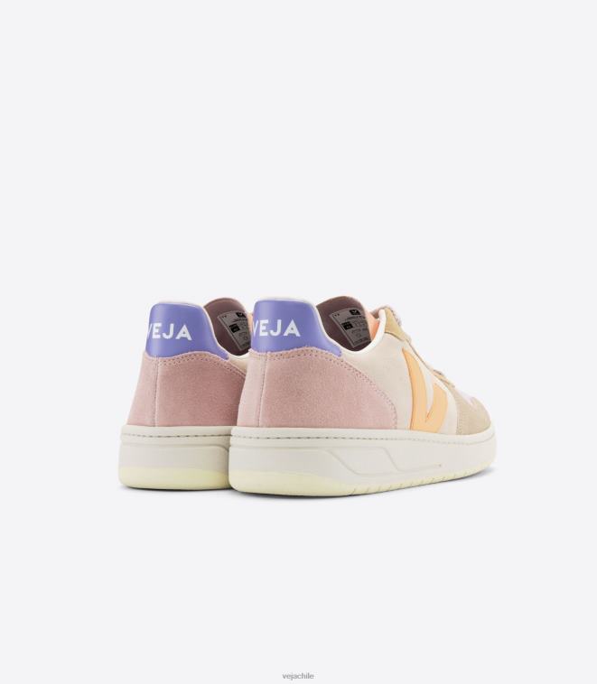 Veja mujer v-10 ante multico melocotón PDFXH234 zapatos