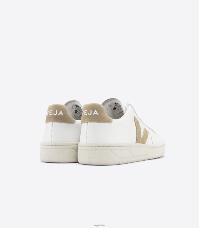 Veja mujer duna blanca de cuero v-12 PDFXH230 zapatos