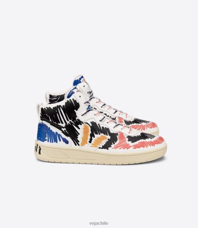 Veja X mujer v-15 cuero marni negro PDFXH240 zapatos