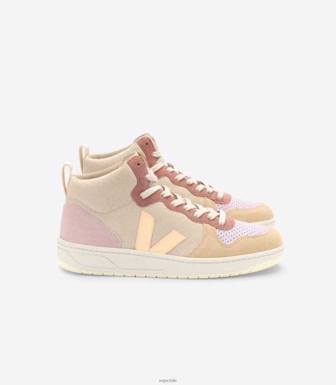 Veja mujer v-15 ante multico melocotón PDFXH239 zapatos