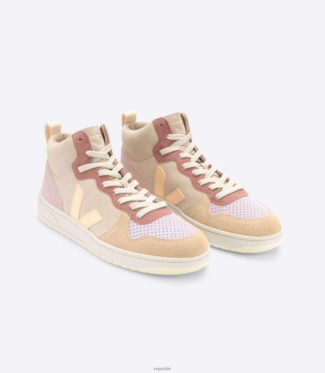 Veja mujer v-15 ante multico melocotón PDFXH239 zapatos