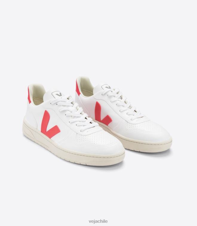 Veja mujer v-10 cwl rosa blanca fluo PDFXH299 zapatos