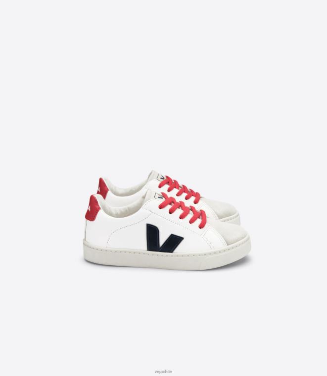 Veja niños Cordones esplar piel sin cromo blanco nautico pekin PDFXH342 zapatos Veja niños Cordones esplar piel sin cromo blanco nautico pekin PDFXH342 zapatos