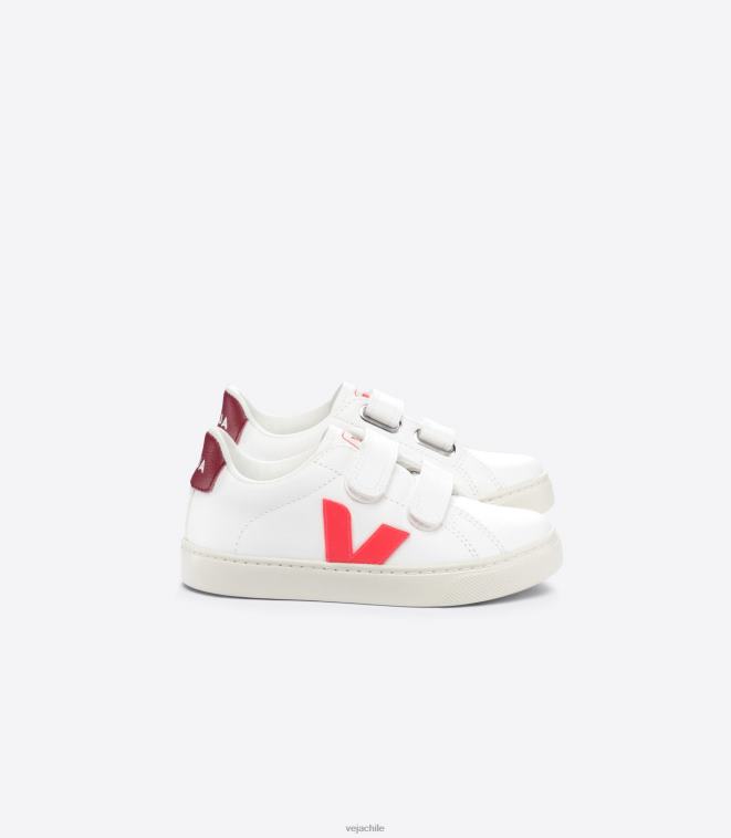 Veja niños esplar cuero sin cromo blanco rosa fluo marsala PDFXH322 zapatos Veja niños esplar cuero sin cromo blanco rosa fluo marsala PDFXH322 zapatos