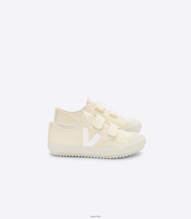 Veja niños ollie lienzo mantequilla blanco PDFXH395 zapatos