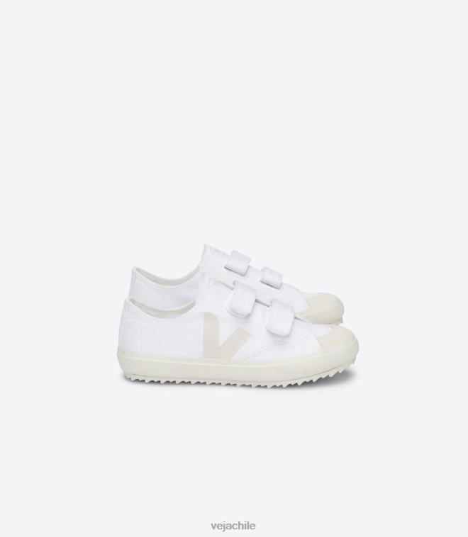 Veja niños ollie lienzo pierre blanco PDFXH399 zapatos