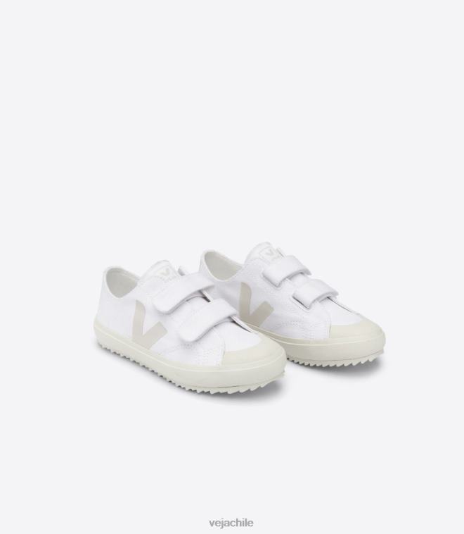 Veja niños ollie lienzo pierre blanco PDFXH399 zapatos