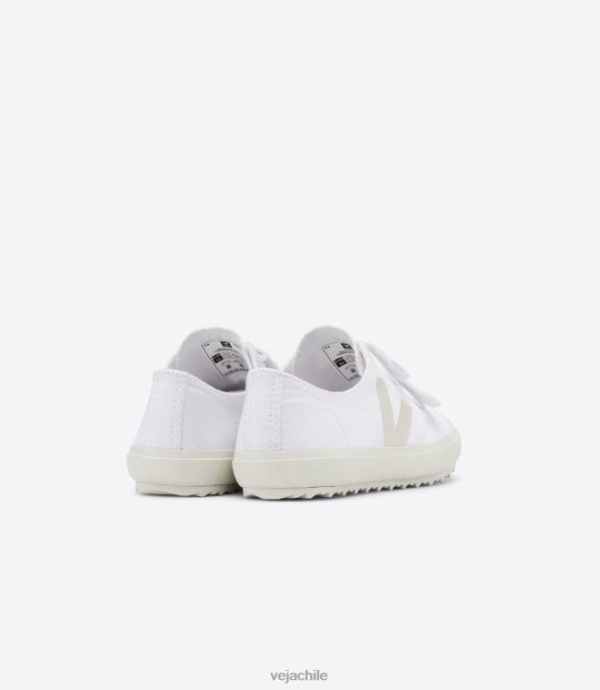 Veja niños ollie lienzo pierre blanco PDFXH399 zapatos