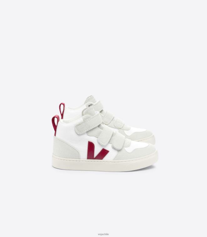 Veja niños v-10 mid b-mesh blanco marsala PDFXH343 zapatos Veja niños v-10 mid b-mesh blanco marsala PDFXH343 zapatos