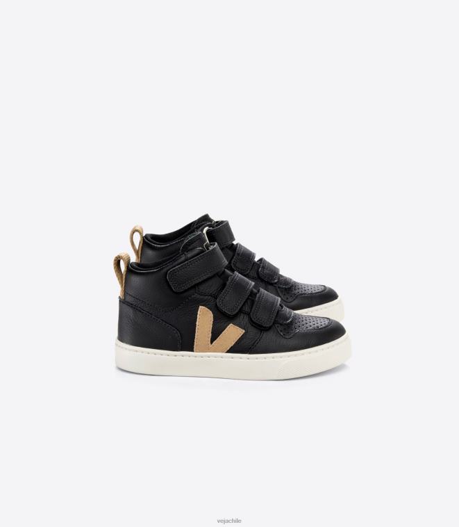 Veja niños v-10 mid cuero sin cromo negro duna PDFXH348 zapatos Veja niños v-10 mid cuero sin cromo negro duna PDFXH348 zapatos