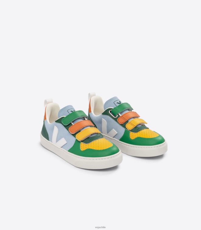 Veja niños v-10 ante multico acero PDFXH359 zapatos