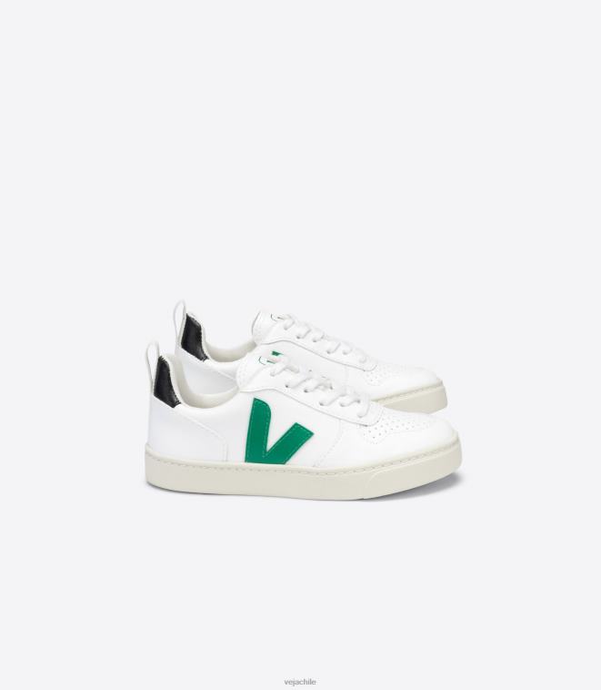 Veja niños v-10 cordones cwl blanco esmeralda negro PDFXH368 zapatos Veja niños v-10 cordones cwl blanco esmeralda negro PDFXH368 zapatos