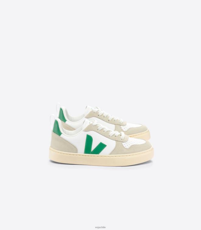 Veja niños v-10 cuero sin cromo blanco esmeralda almendra PDFXH357 zapatos Veja niños v-10 cuero sin cromo blanco esmeralda almendra PDFXH357 zapatos
