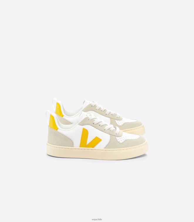 Veja niños v-10 cuero sin cromo blanco ouro almendra PDFXH358 zapatos Veja niños v-10 cuero sin cromo blanco ouro almendra PDFXH358 zapatos