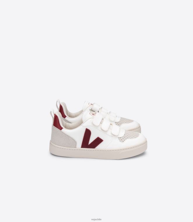 Veja niños v-10 cwl blanco marsala PDFXH374 zapatos