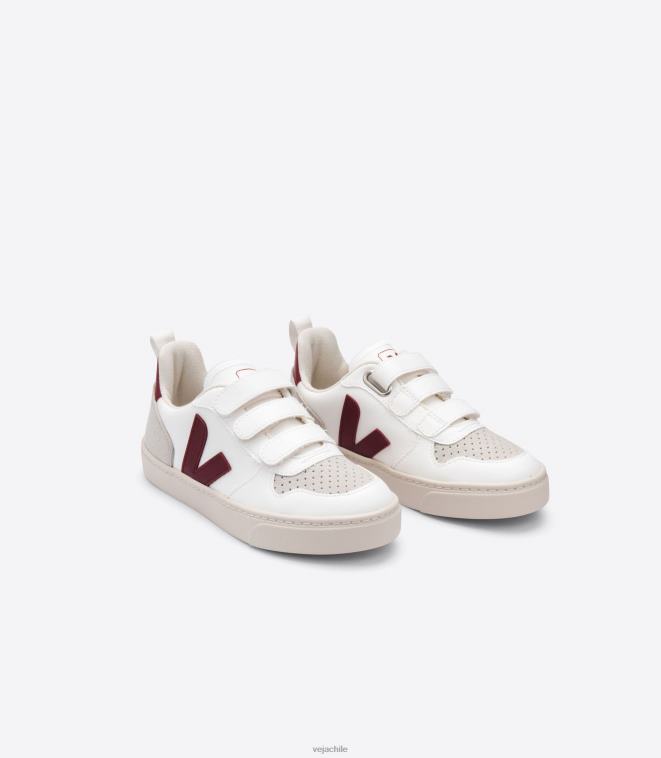 Veja niños v-10 cwl blanco marsala PDFXH374 zapatos