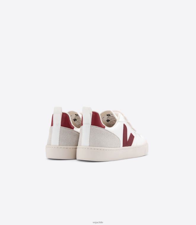 Veja niños v-10 cwl blanco marsala PDFXH374 zapatos