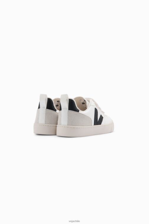 Veja niños v-10 cwl blanco negro PDFXH361 zapatos