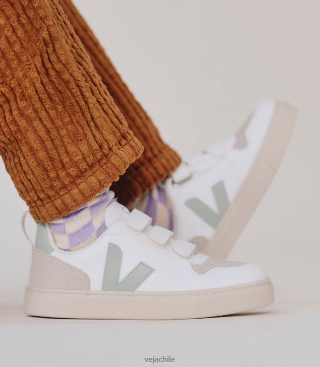 Veja niños v-10 cwl matcha blanco PDFXH360 zapatos